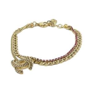 CHANEL Pink Charm Bracelet